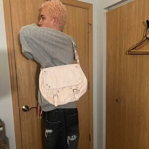 Vintage snake skin salmon colored